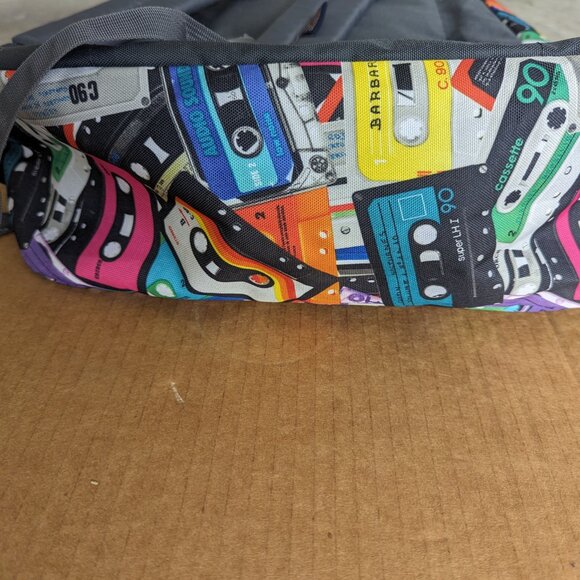 Classic Jansport Superbreak Backpack Mixtapes Cassette Tapes All Over Print - Picture 6 of 8